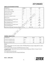 ZXT12N50DXTC Datasheet Page 2