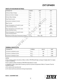 ZXT12P40DXTC Datasheet Page 2