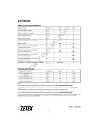ZXT1M322TA Datasheet Page 2