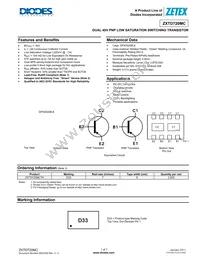 ZXTD720MCTA Datasheet Cover