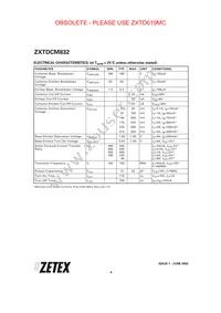 ZXTDCM832TA Datasheet Page 4