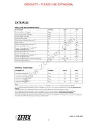 ZXTEM322TA Datasheet Page 2