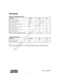 ZXTN2005ZTA Datasheet Page 2