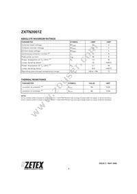 ZXTN2007ZTA Datasheet Page 2