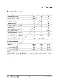 ZXTN2018FTA Datasheet Page 2