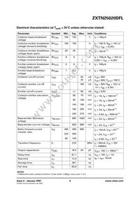 ZXTN25020DFLTA Datasheet Page 4