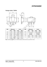 ZXTN25060BZTA Datasheet Page 7