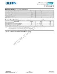 ZXTN4002ZTA Datasheet Page 2