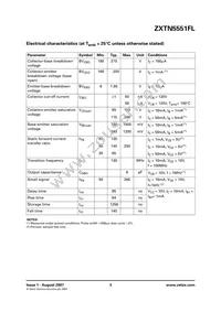 ZXTN5551FLTA Datasheet Page 3