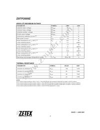 ZXTP2009ZTA Datasheet Page 2