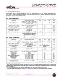 ZY1120G-T3 Datasheet Page 3