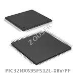 PIC32MX695F512L-80V/PF